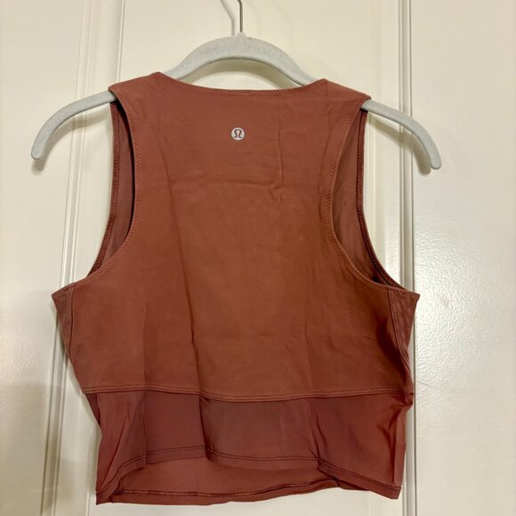 Lululemon Cropped Sleeveless Top: Dusky Rose - Picture 1 of 3